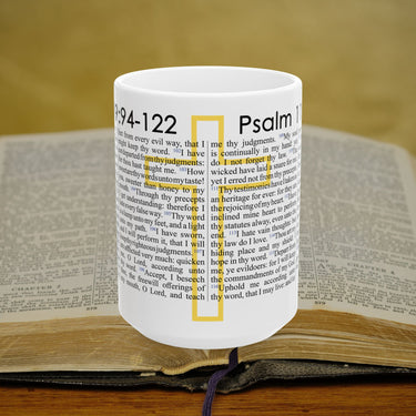 Psalm 119 94-122 Full Text - 15oz Coffee Mug